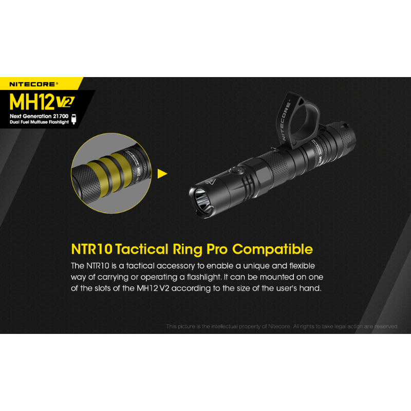 Nitecore MH12 V2 CREE XP-L2 V6 LED 1200L Rechargeable Flashlight