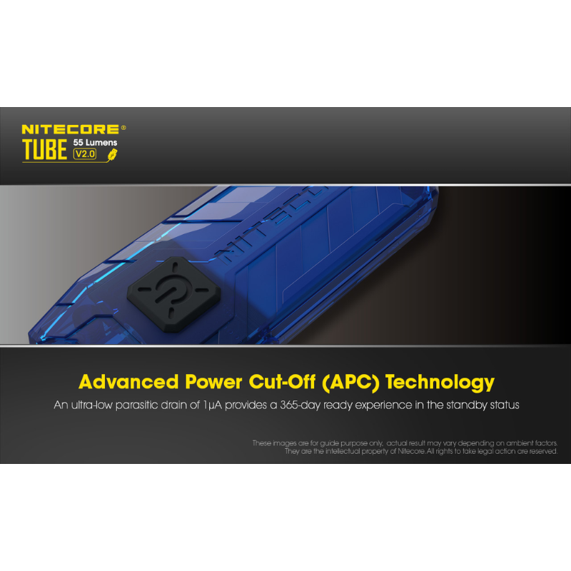 Nitecore TUBE V2.0 LED Keychain 55L Rechargeable Flashlight