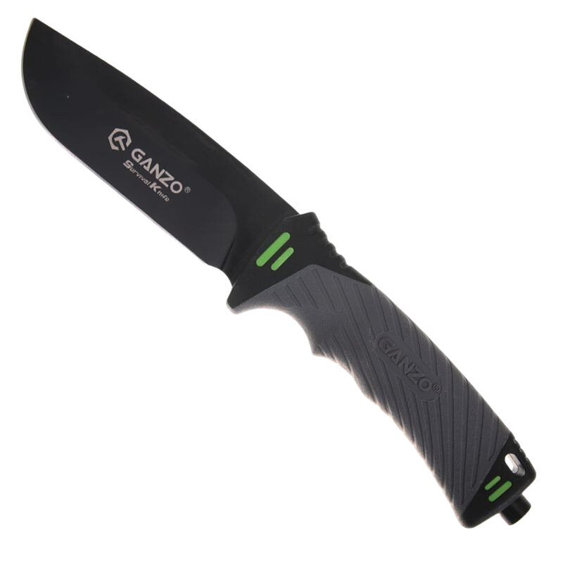 Ganzo G8012 Fixed Blade Knife Cutter Fire Starter w Sheath