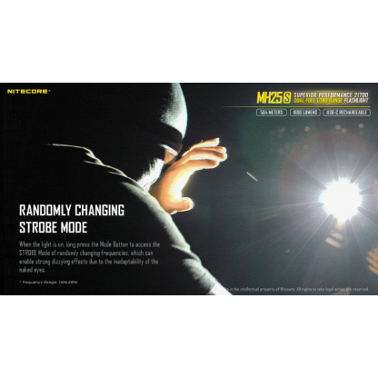 Nitecore MH25S Luminus SST-40-W LED USB Rechargeable 1800L LED Flashlight