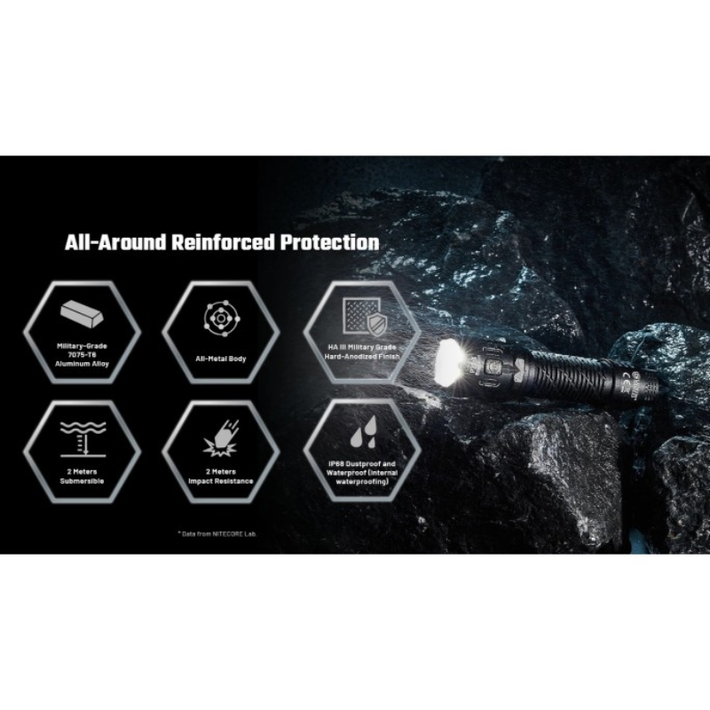 Nitecore P27iX 5000L 4xNiteLab M515S LED Rechargeable Flashlight