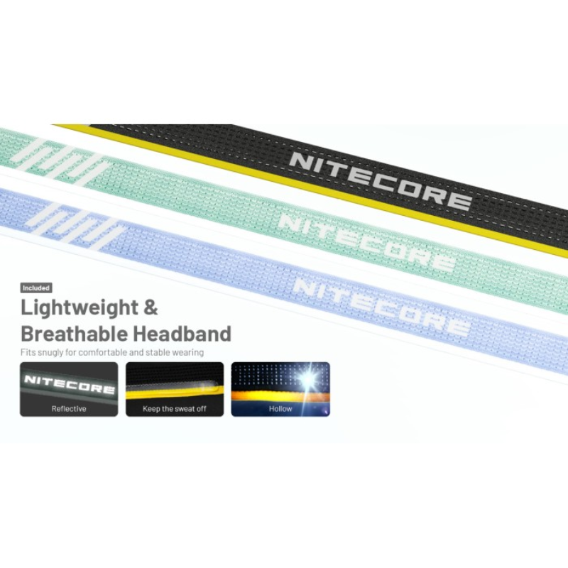 Nitecore HA23 UHE MCT 600L Headlamp + 3xAAA Alkaline Batteries