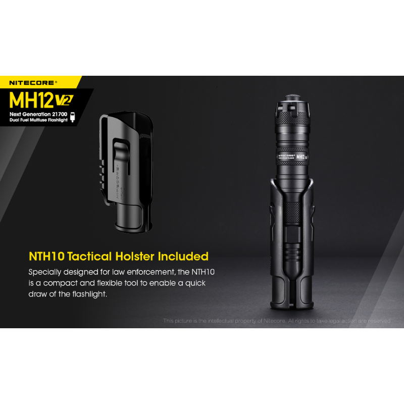 Nitecore MH12 V2 CREE XP-L2 V6 LED 1200L Rechargeable Flashlight