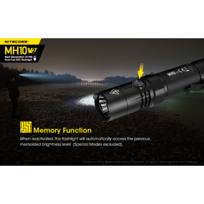 Nitecore MH10 V2 Rechargeable CREE XP-L2 V6 LED 1200L Flashlight w Battery
