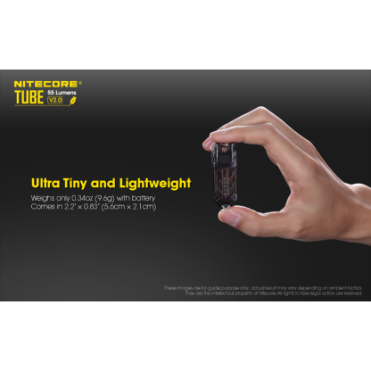 Nitecore TUBE V2.0 LED Keychain 55L Rechargeable Flashlight