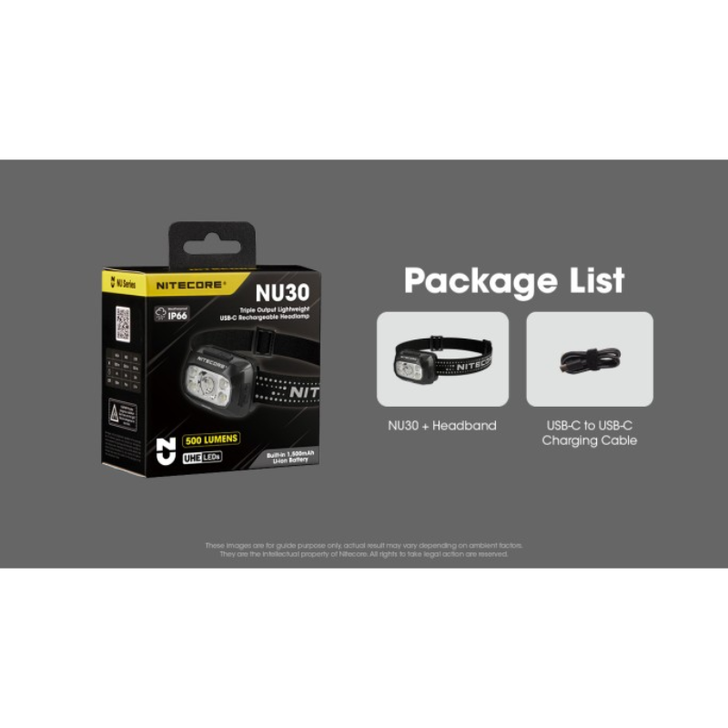 Nitecore NU30 500L NiteLab UHE LED Rechargeable Headlamp