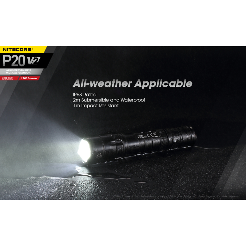 Nitecore P20 V2 1100 Lumens CREE XP-L2 V6 LED Flashlight
