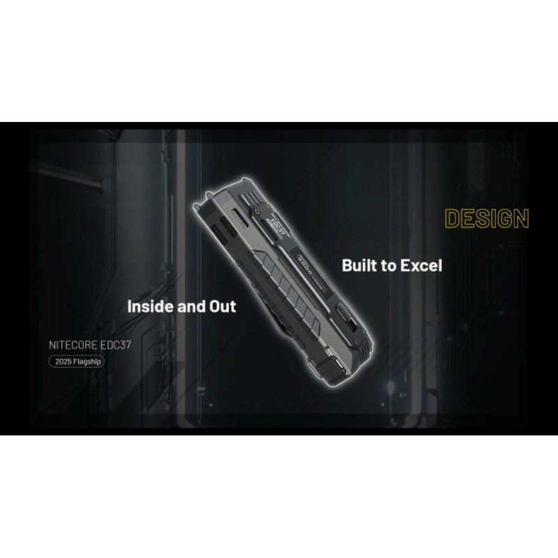 Nitecore EDC37 NiteLab UHi 20 MAX LED 8000 Lumens High Performance EDC USB Rechargeable Flashlight