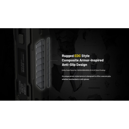 Nitecore EDC37 NiteLab UHi 20 MAX LED 8000 Lumens High Performance EDC USB Rechargeable Flashlight