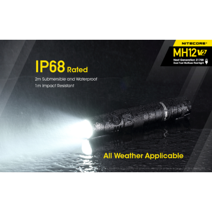 Nitecore MH12 V2 CREE XP-L2 V6 LED 1200L Rechargeable Flashlight