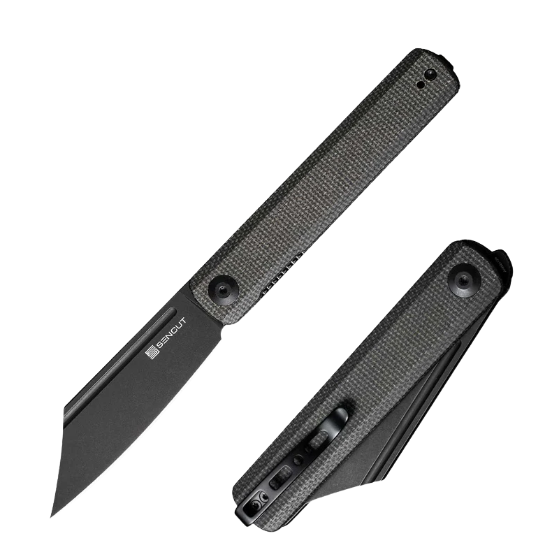 SENCUT Bronte Front Flipper Micarta Handle SA08F