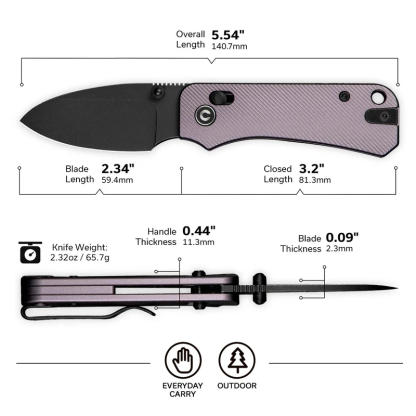 CIVIVI Baby Banter 2 Aluminum Handle C23074-2