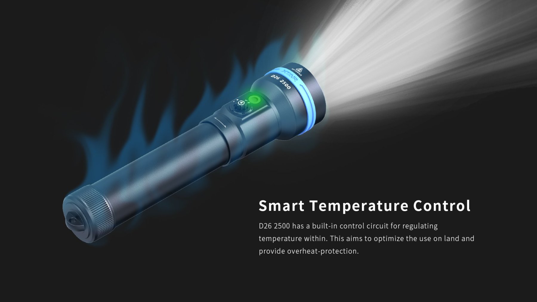 Xtar D26 Diving Flashlight 2500 Lumens