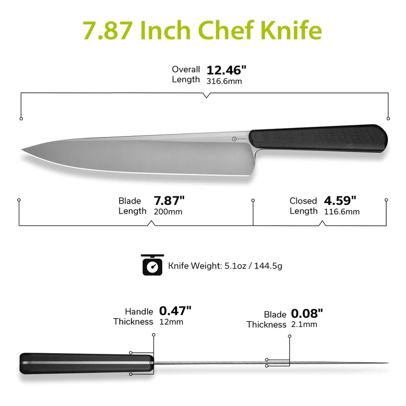 CIVIVI Cibus Chef Knife G10 Handle C23048-1