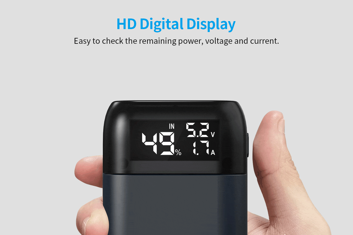 XTAR PB2SL QC3.0 PD3.0 2-in-1 Portable Charger with Power Bank Function