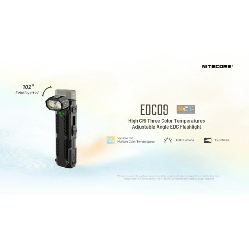 Nitecore EDC09 MCT UHE LED 1600L Flashlight