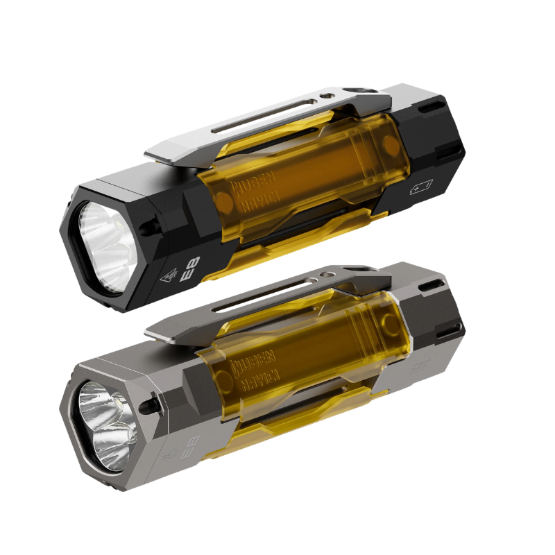 Wuben E8 Compact Magnetic Modular 1300 Lumen EDC Camping Flashlight