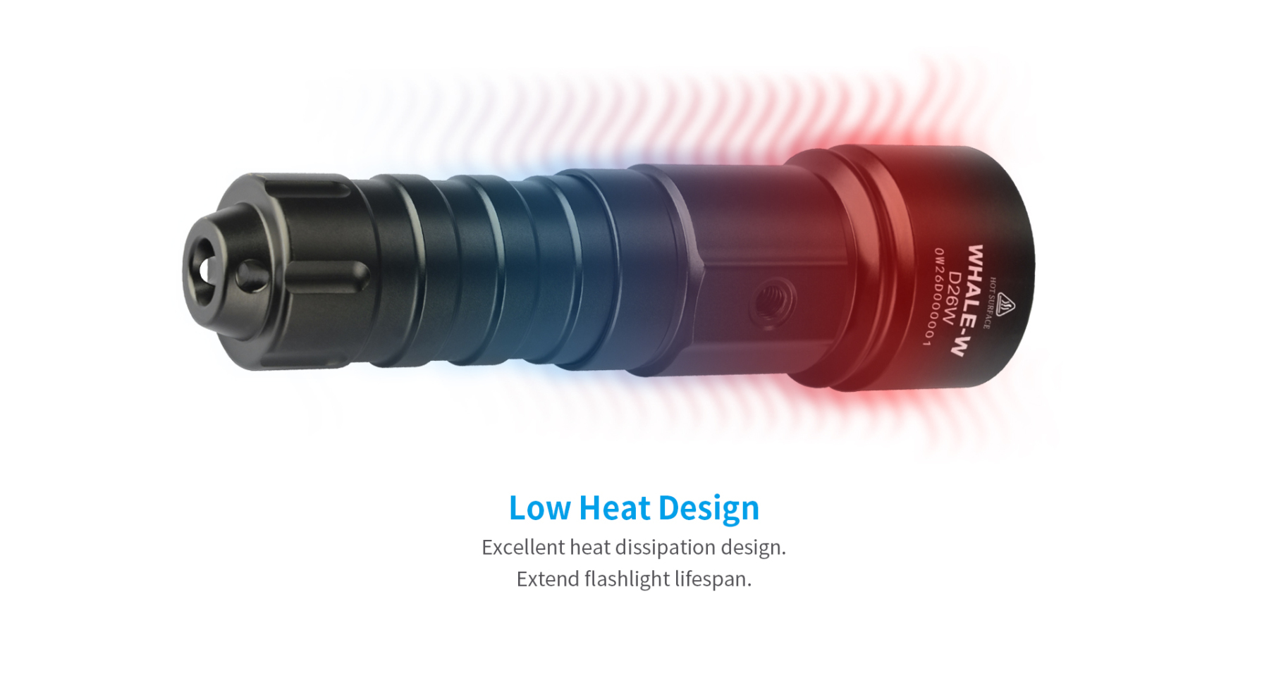 Xtar Whale D26W Diving Flashlight 1000 Lumens