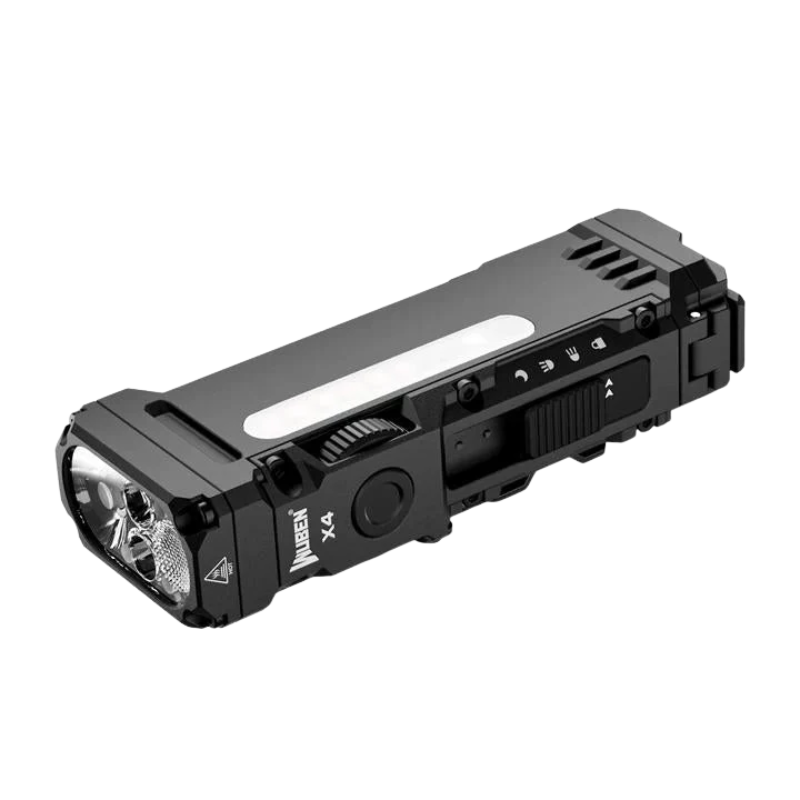 Wuben X4 Compact Multi-Function 1500 Lumen EDC Tactical Flashlight