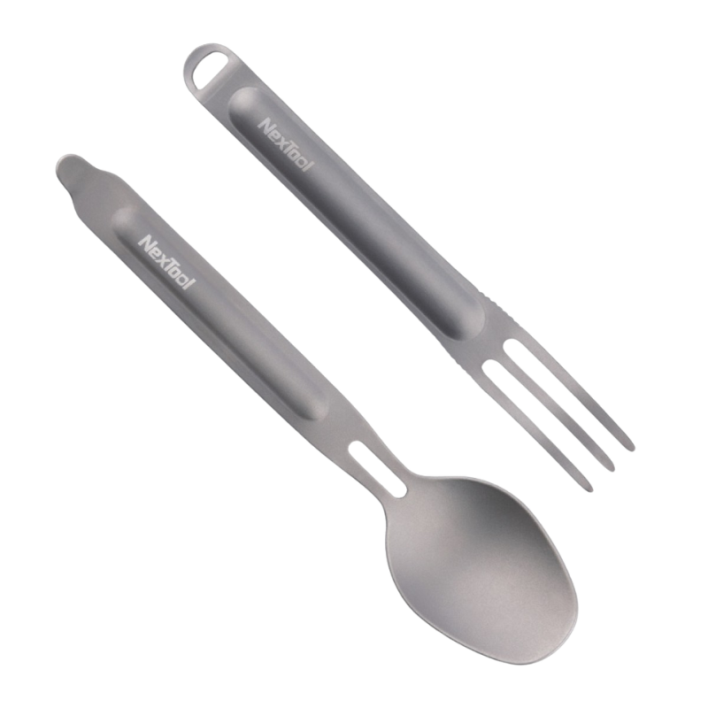 NexTool Titanium Cutlery Set KT5525 / NE0124 Camping Tableware Spoon Fork