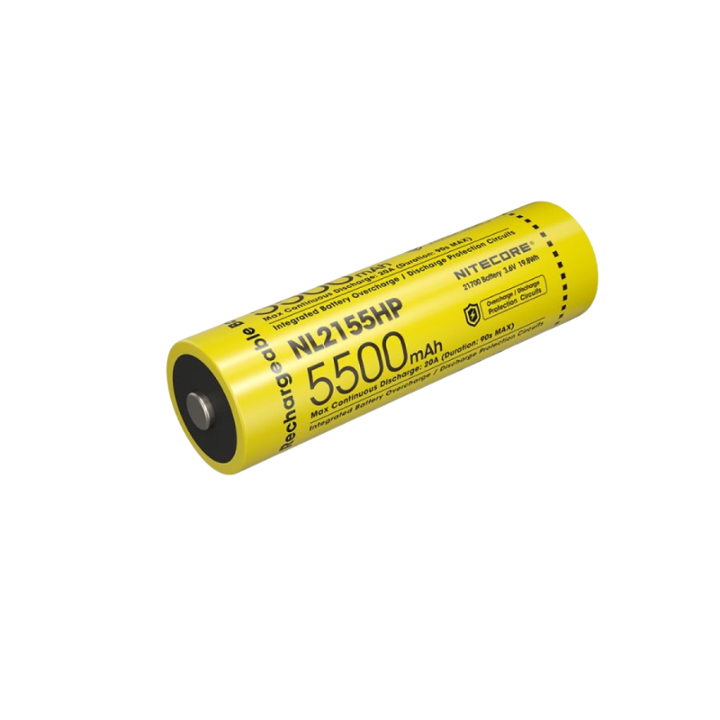 Nitecore 21700 5500mAh 20A 3.6V Rechargeable Protected Li-ion Battery NL2155HP