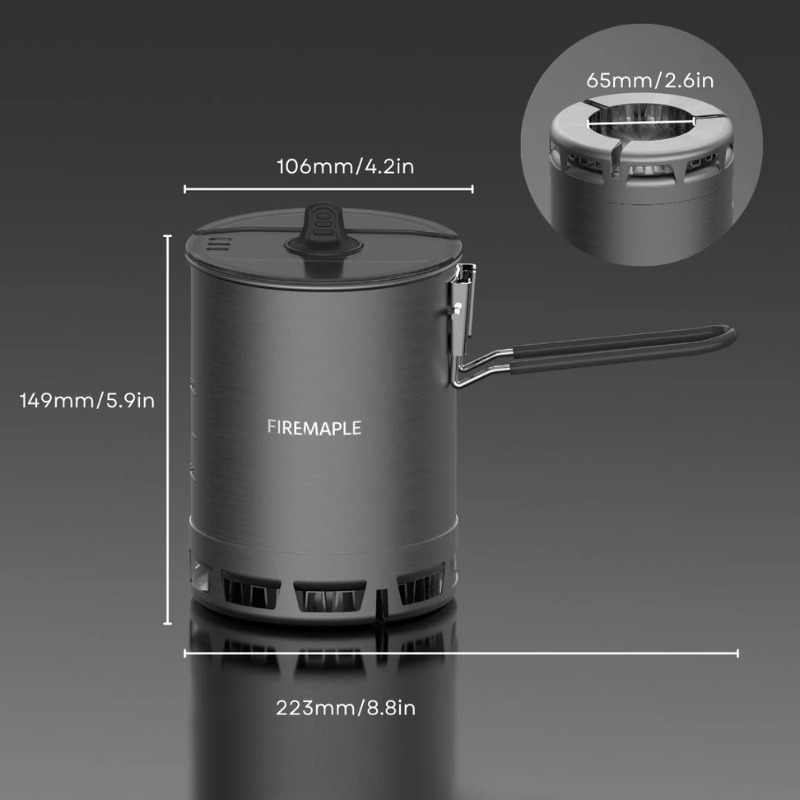 FIREMAPLE Petrel Ultralight Pot with heat exchanger 600ml