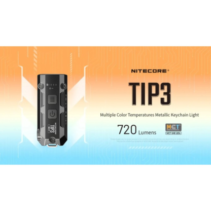 Nitecore TIP3 MCT UHE 720L LED Rechargeable Keychain Flashlight