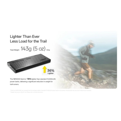 Nitecore NB10000 Gen4 Quick-Charge Dual USB-C Port 10000mAh Power Bank
