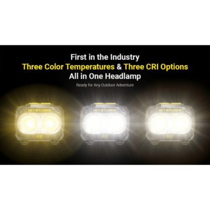 Nitecore UT27 MCT 800L High CRI Three Colour Temperatures Rechargeable Headlamp (Pro Package)