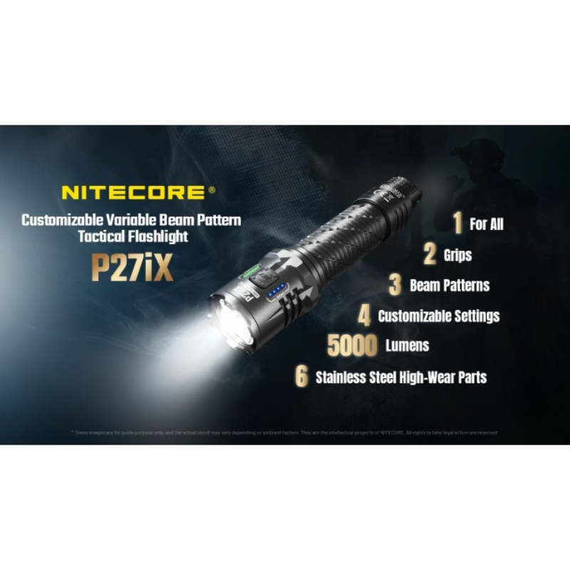 Nitecore P27iX 5000L 4xNiteLab M515S LED Rechargeable Flashlight