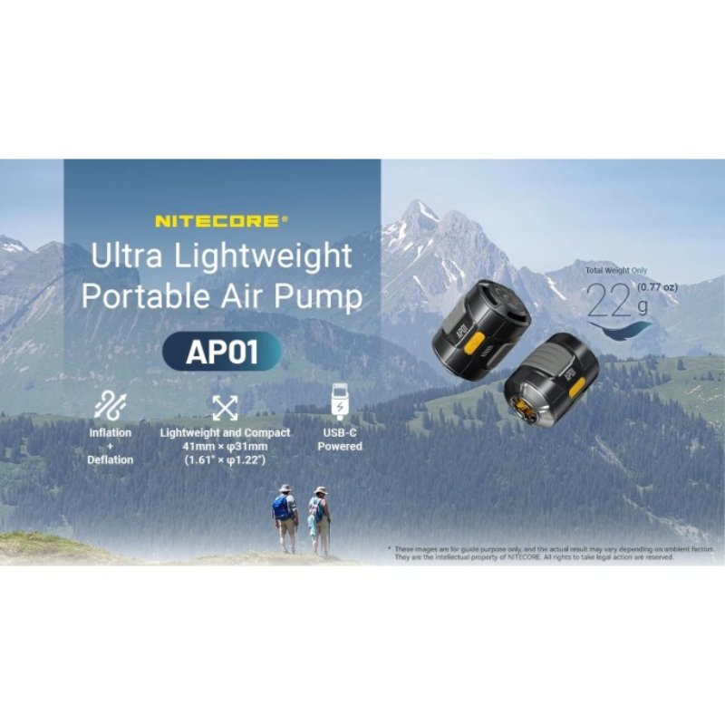 Nitecore AP01 Ultra Lightweight Portable Air Pump