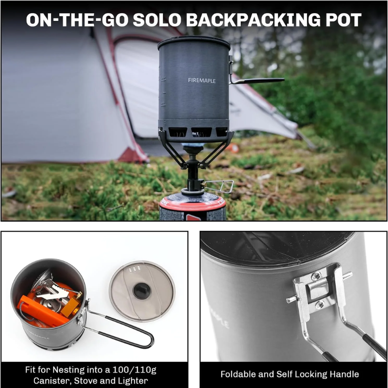 FIREMAPLE Petrel Ultralight Pot with heat exchanger 600ml