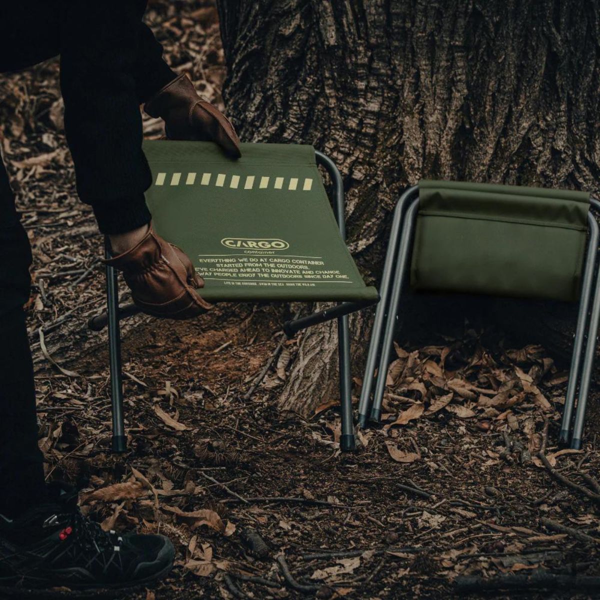 Cargo Container Wide BBQ Chair 2 Pieces Set