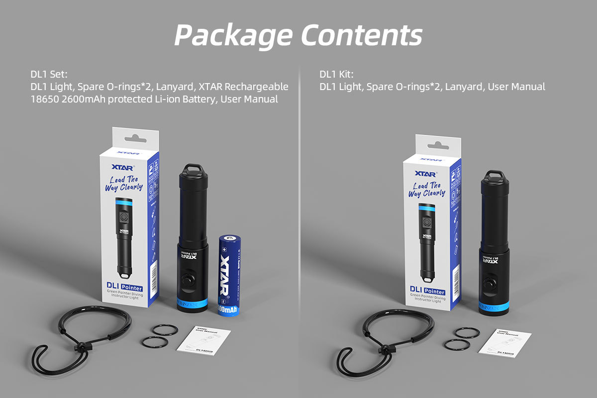 XTAR Pointer DL1 Dive Light