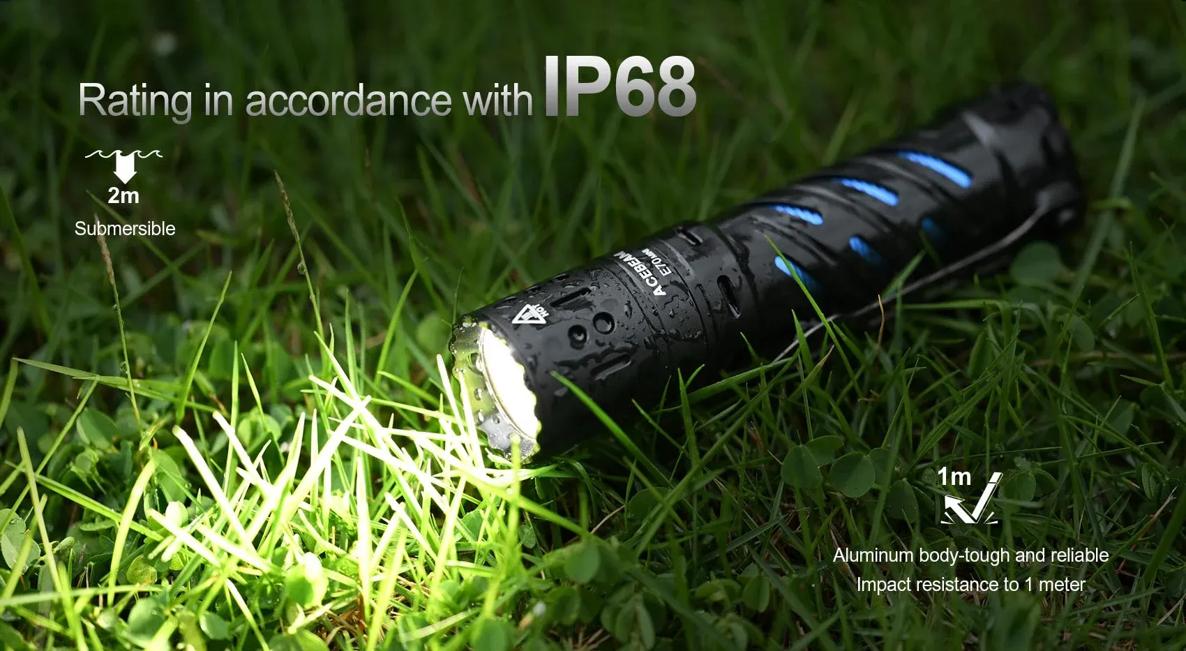 Acebeam E70 Mini 2000 Lumens EDC Flashlight