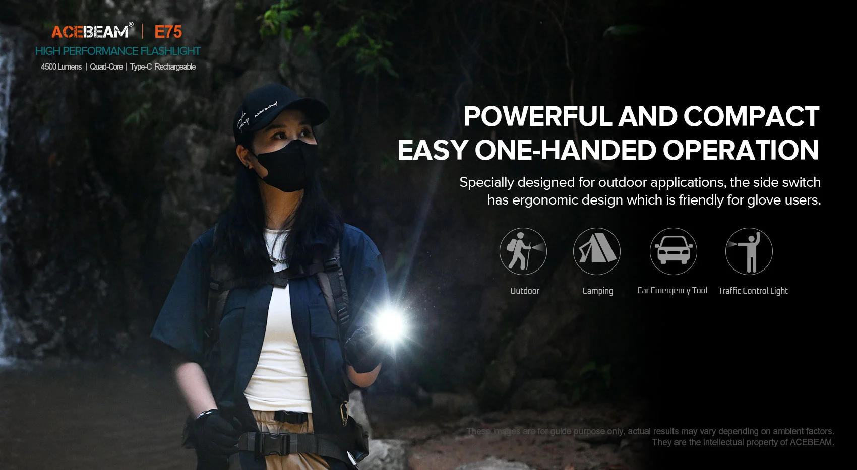 Acebeam E75 4500 Lumens EDC Flashlight