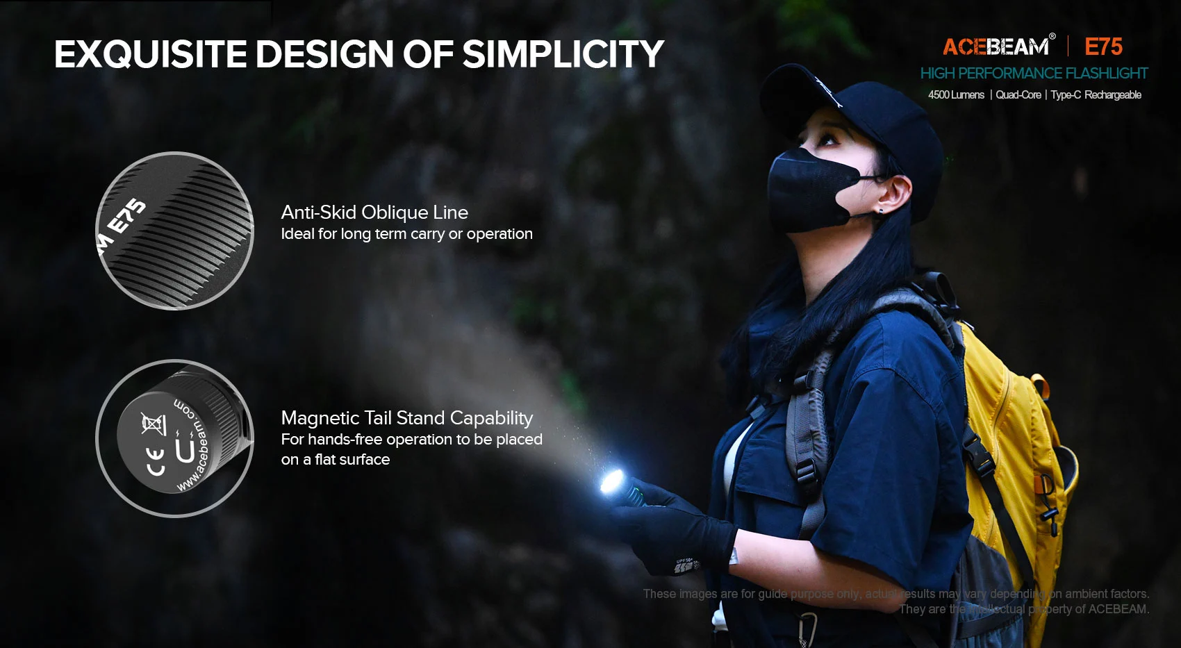 Acebeam E75 4500 Lumens EDC Flashlight