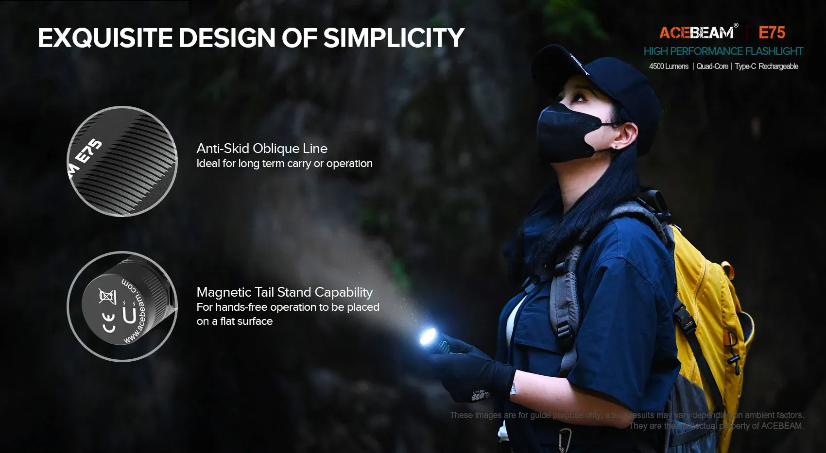 Acebeam E75 4500 Lumens EDC Flashlight