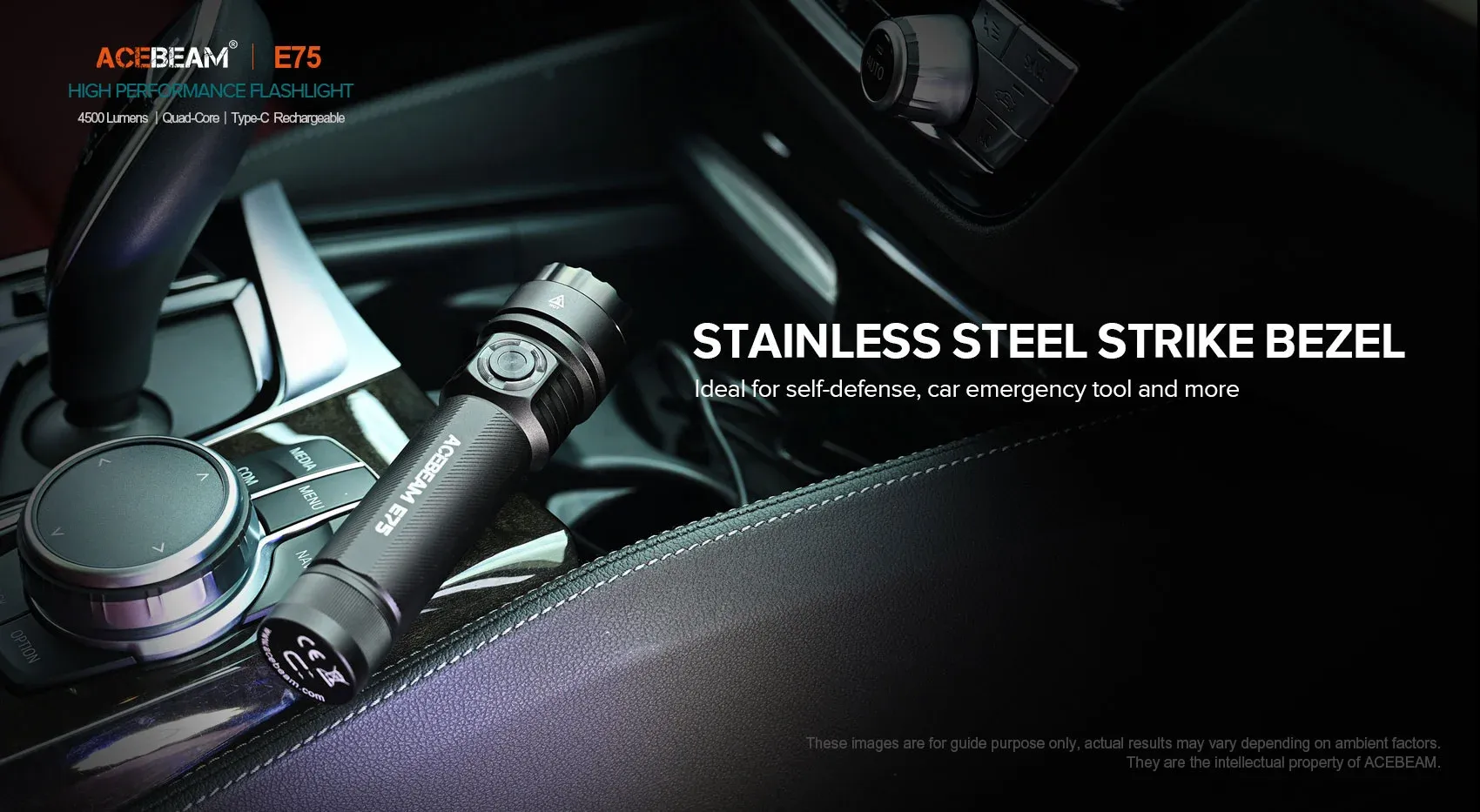 Acebeam E75 4500 Lumens EDC Flashlight