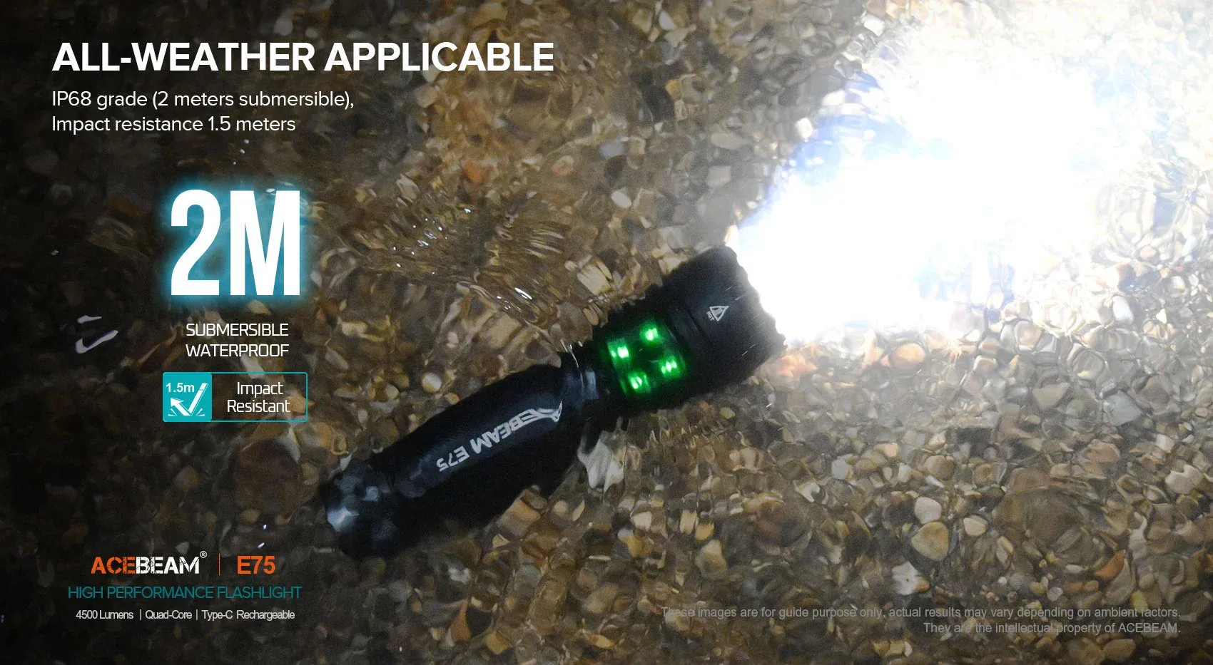 Acebeam E75 4500 Lumens EDC Flashlight