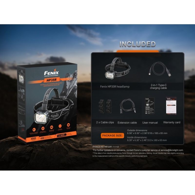 Fenix HP35R XHP70 4000 Lumen Headlamp
