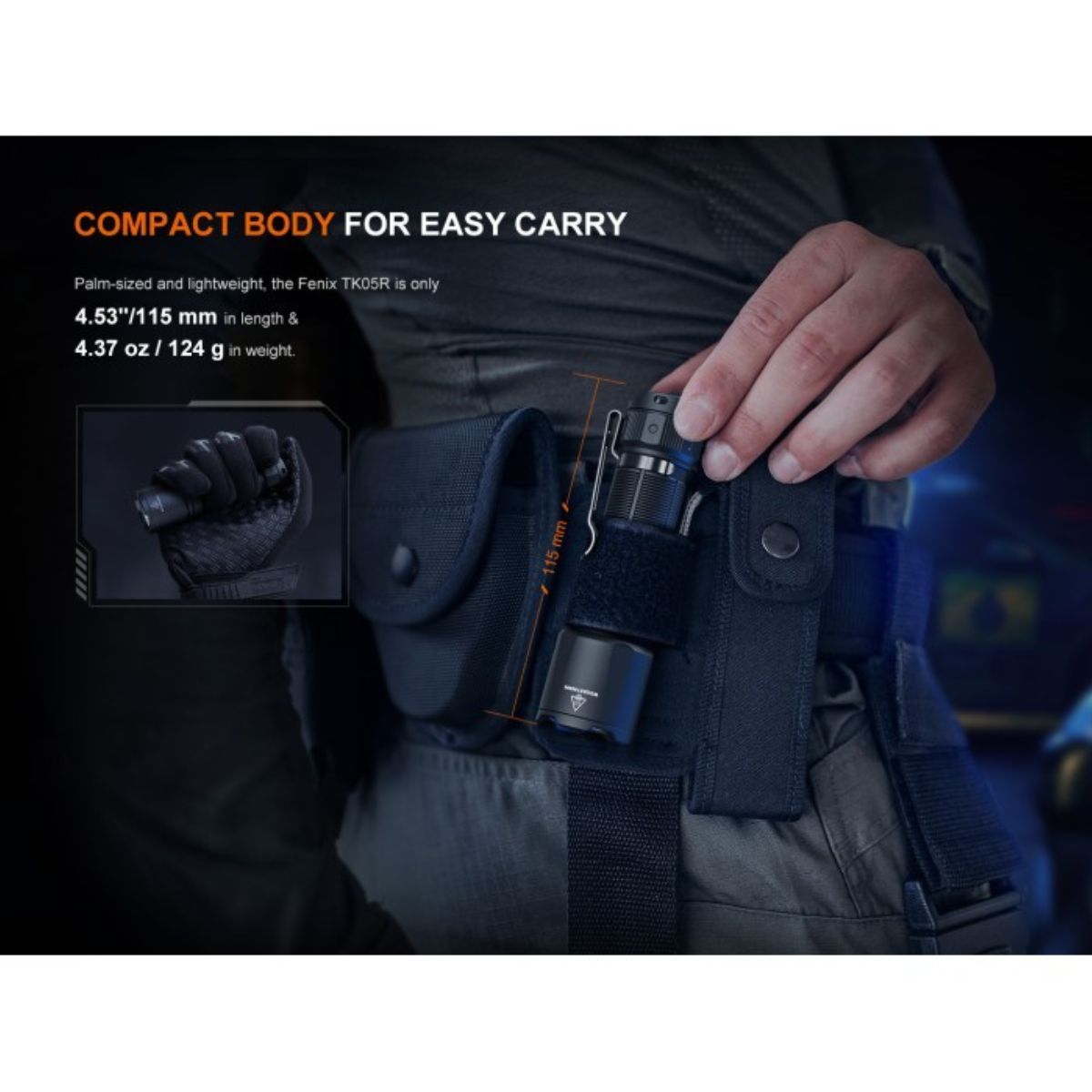 Finex TK05R Osram 1000 Lumen Flashlight