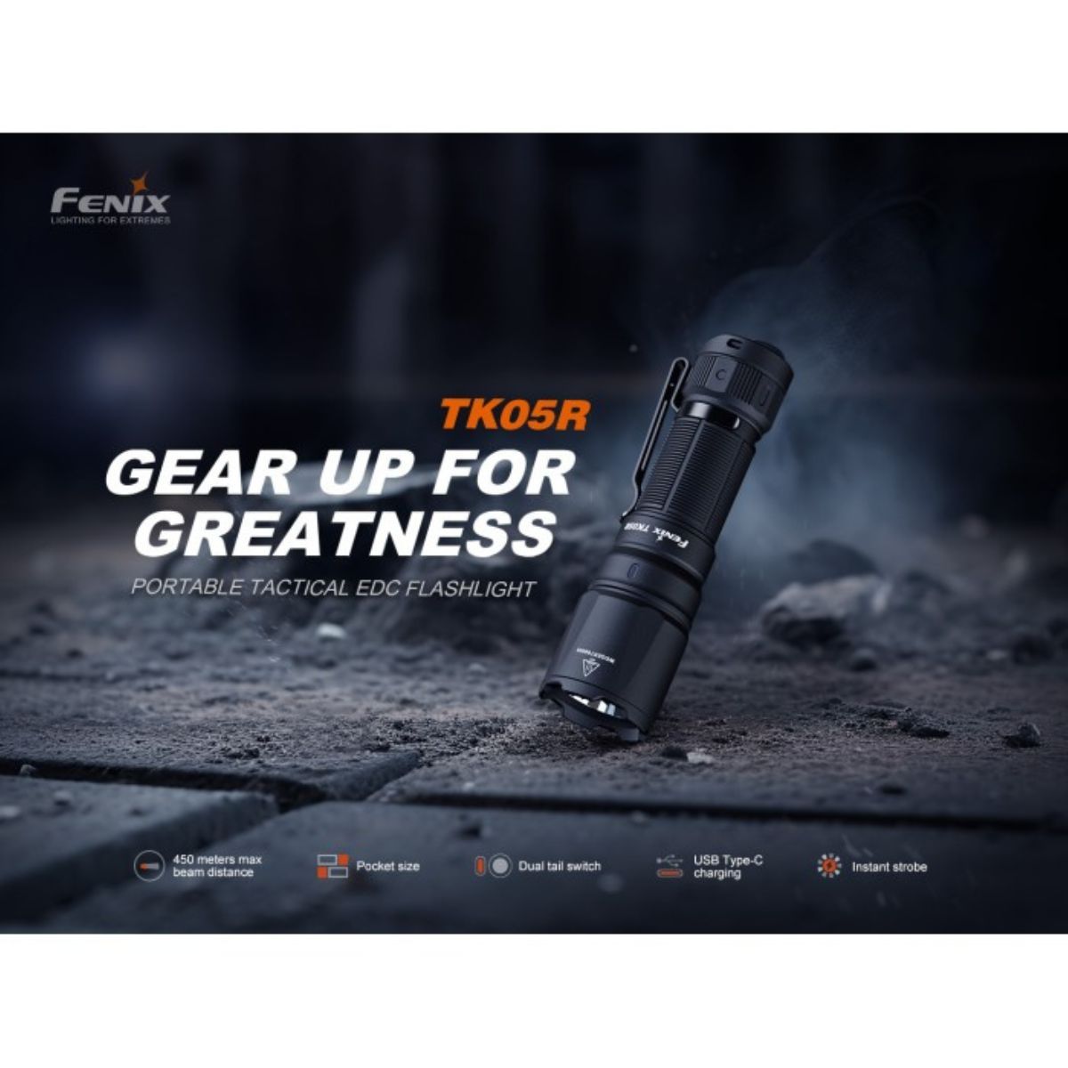 Finex TK05R Osram 1000 Lumen Flashlight