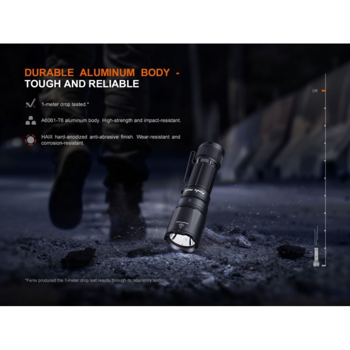 Finex TK05R Osram 1000 Lumen Flashlight