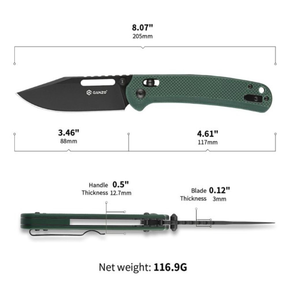 Ganzo G768PT G10 Folding Knife