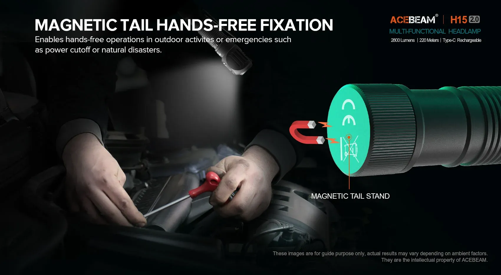 Acebeam H15 2.0 2800 Lumens Headlamp