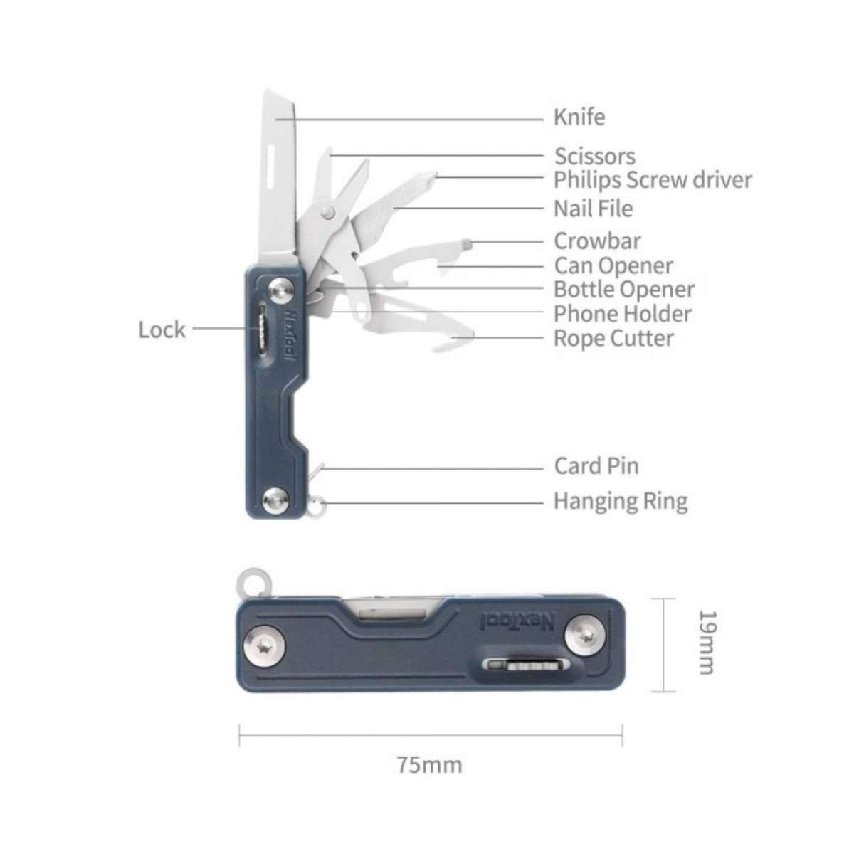 NexTool NE20100 10-in-1 Multifunctional Multitool