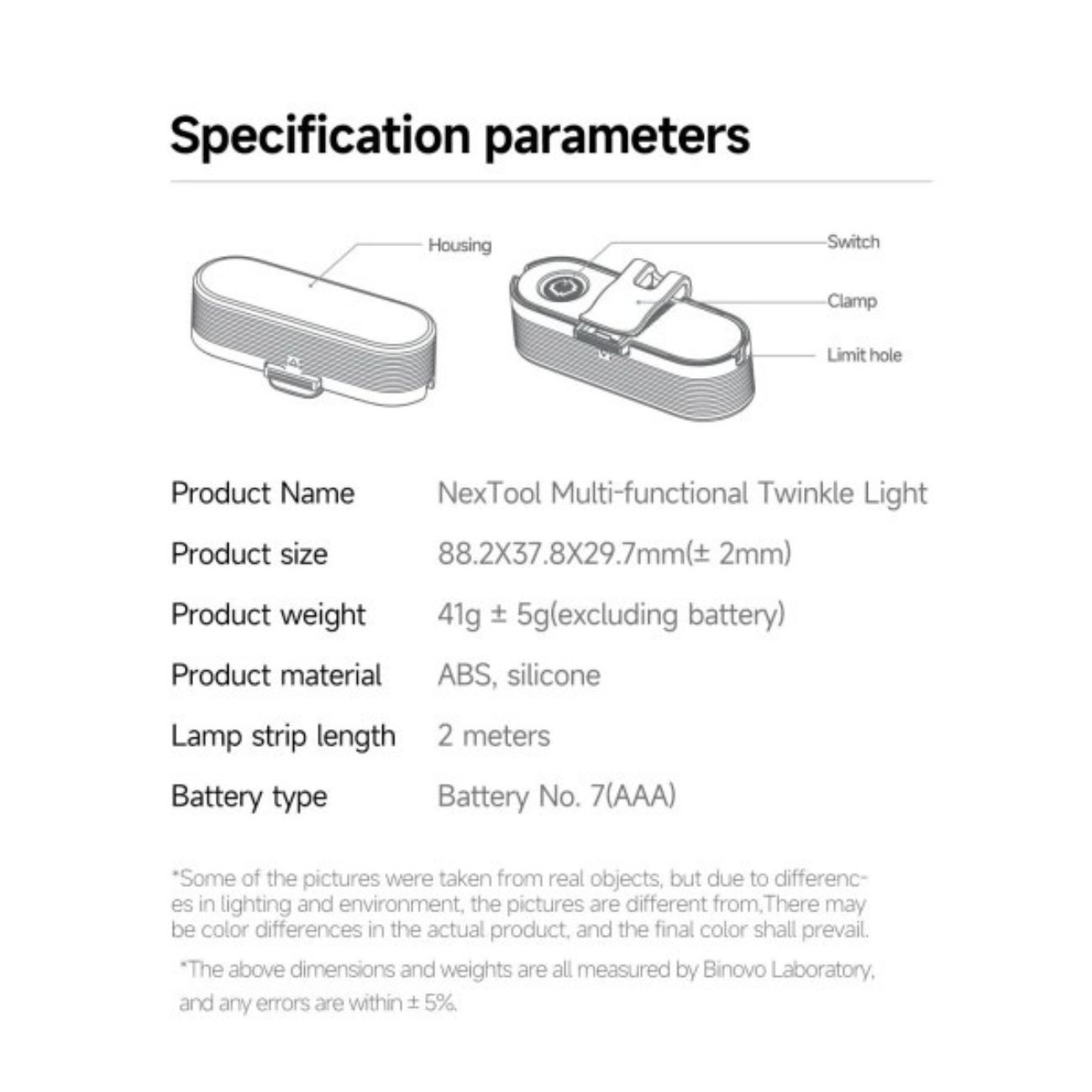 Nextool Twinkle Light Strip 2 Meter NE20282