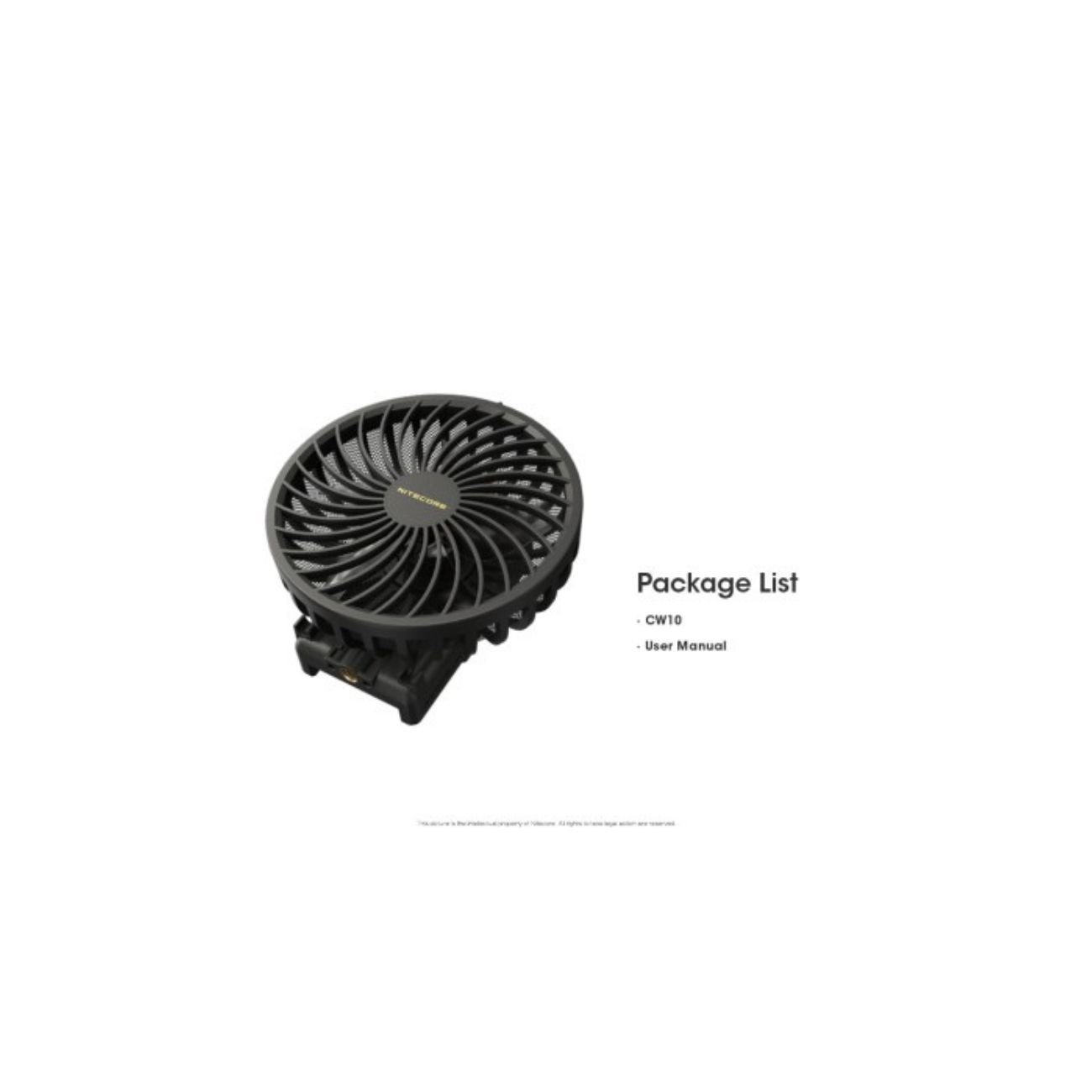 Nitecore CW10 CineWind Portable Fan