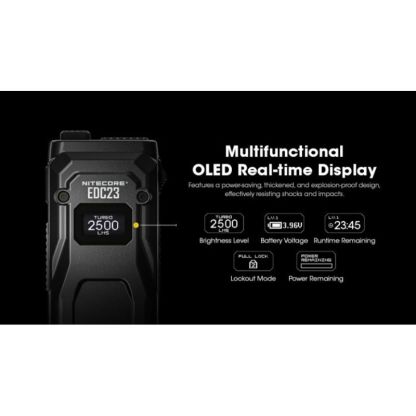 Nitecore EDC23 NiteLab UHi 2500 Lumen Flashlight